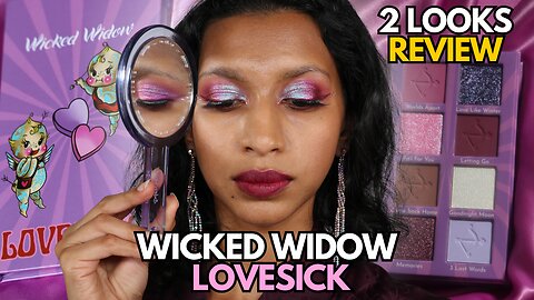 NEW Wicked Widow Beauty LOVESICK Valentine's Day Palette Review