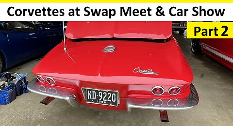 Corvettes at Swap Meet & Car Show | Chevy Corvettes from the 70s to present