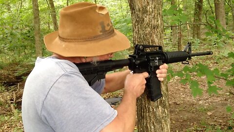 Shooting Cans in the Woods • Ruger Single-Six • Bushmaster XM15-E2S • August 16, 2013