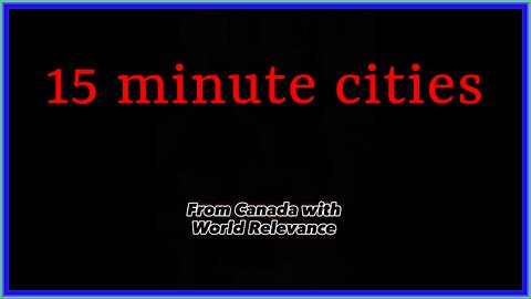 15 minute cities