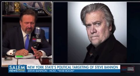 Bannon fresh out of court after NY indictment w/ Gorka