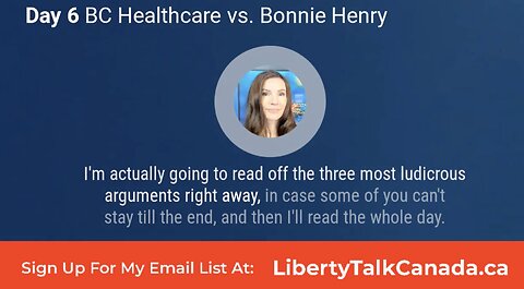 DAY 6- Healthcare Workers Juducial Review Against Bonnie Henry's VAX Mandate