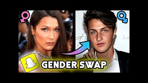Models Gender Swap - Snapchat Filter ( Bella Hadid, Cara Delevingne, Miranda Kerr)