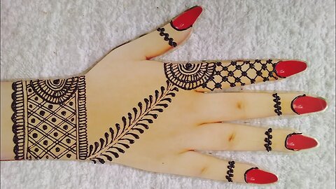 Bracelet Finger Mehndi Design | Easy Back Hand Mehndi Designs | Sana Designs