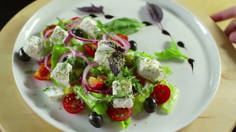 Greek Salad Recipe | How to Make Greek Salad | Easy Greek Salad Recipe