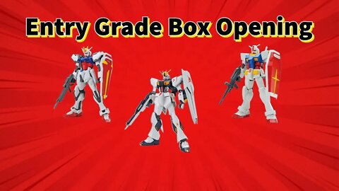 Box Opening: Entry Grade Gundam opening