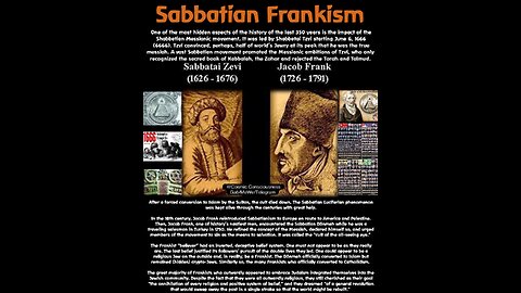 HOW NON-EMPATHIC & INHUMANE Sabbatean Frankism Are 1-3-23