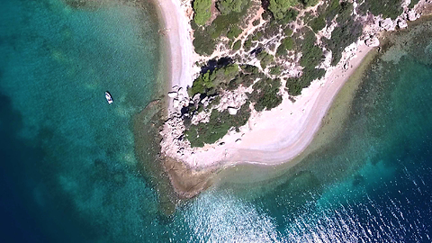 Stunning drone footage of secret Greek island
