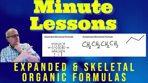 How to Draw Skeletal Structure or Bond-Line Notation for Organic Molecules (1 Minute Lesson)