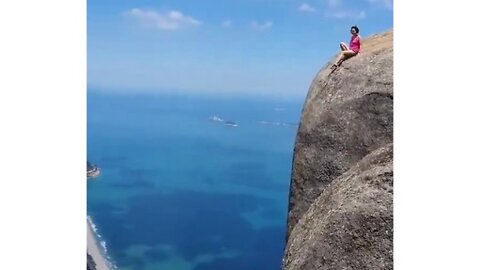 He really risked his wife’s life for some extra views