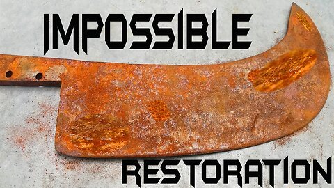 Ancient Meat Cleaver Restoration