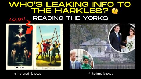 🔴 IS EUGENIE LEAKING INFO TO HARRY AND MEGHAN? THE YORKS ENERGY READING #thetarotknows #eugenie