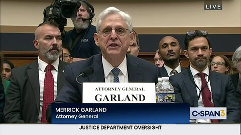 Attorney General Testifies on Justice Dept. Oversight