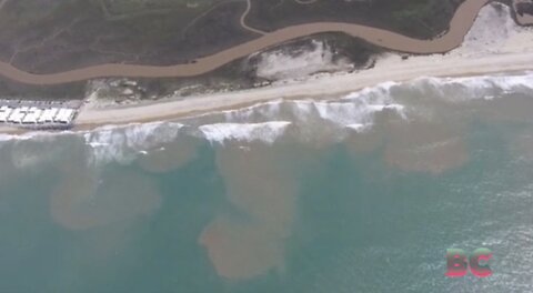 Tijuana sewage pours through San Diego border canyons after recent pipe break