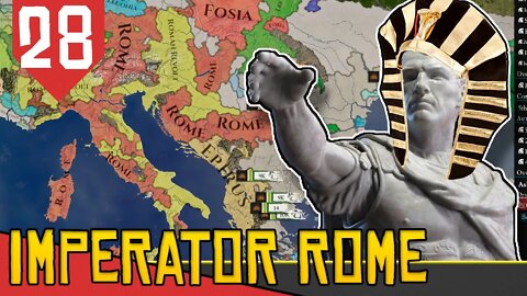 Guerra contra as DUAS ROMAS - Imperator Rome Egito #28 [Gameplay PT-BR]