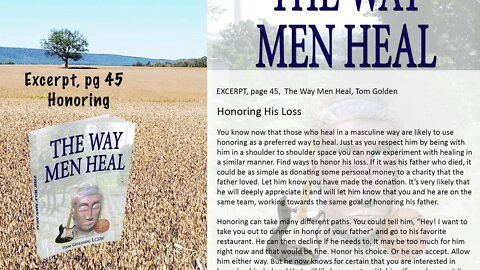 Excerpt: The Way Men Heal - Healing through Honoring