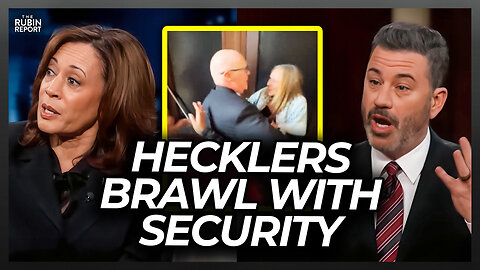 Hecklers Disrupt Kamala Harris on ‘Jimmy Kimmel’ Then It Got Ugly