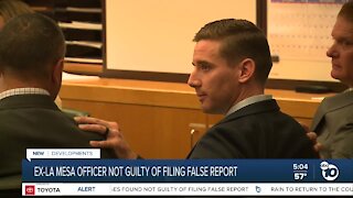 Former La Mesa officer not guilty