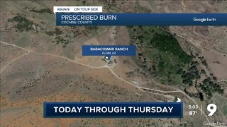 Prescribed burn in Cochise County