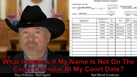 Santa Clara - What Happens If My Name Is Not On The Court Calendar At My Court Date?