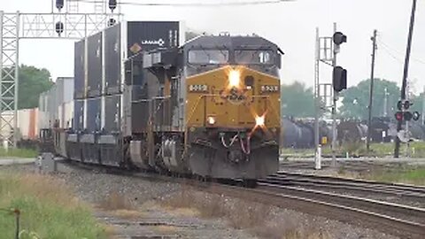 CSX I008 Intermodal Double-Stack Train from Marion, Ohio August 21, 2022