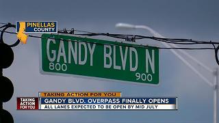 Part of Gandy Blvd overpass opens