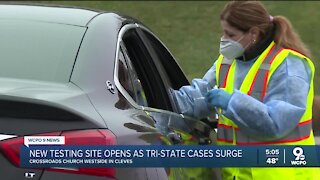 New testing site opens as Tri-State cases surge