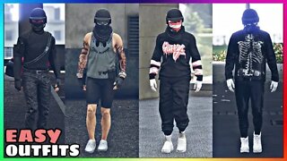 Top 4 Easy To Make Male Tryhard Outfits Using Clothing Glitches #7 (GTA Online)