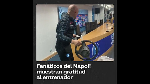 Hinchas del Napoli devuelven el volante del auto robado al entrenador