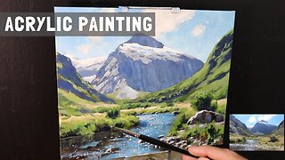 How to Paint a Landscape Using Acrylic Paints