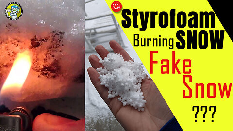 Styrofoam Burning Snow - Is this Real Snow???