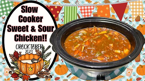 SLOW COOKER SWEET & SOUR CHICKEN!! CROCKTOBER!!