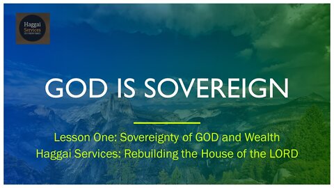 GOD IS SOVEREIGN