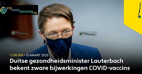 Duitse minister Lauterbach bekent zware bijwerkingen COVID-injecties.