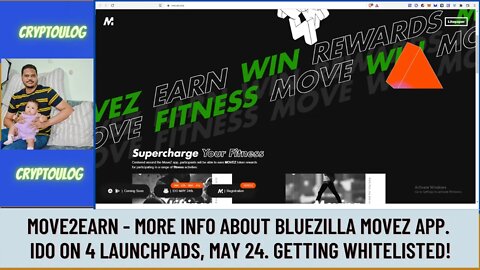 Move2Earn - More Info About Bluezilla Movez App. IDO On 4 Launchpads, May 24. Getting Whitelisted!