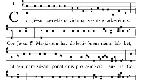 Cor Jesu, Caritatis Victima - Sacred Heart Responsory