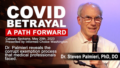 Dr. Steven Palmieri speaks at the COVID Betrayal event in Spokane
