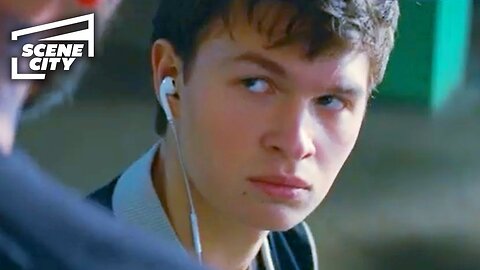 Baby Driver: Are You A Mute? (Ansel Elgort, Jon Bernthal Scene)