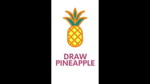 Learn how to draw and color pineapple 🍍 art | Pencil Sketch colorful drawing | Picture color pages