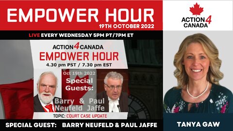 Empower Hour: Court Case Update With Barry Neufeld, Paul Jaffe & Live Q&A