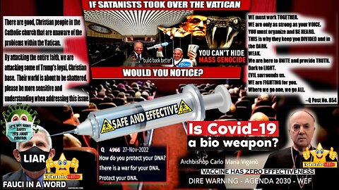 Catholic Archbishop Vigano - the vaccine is a gene altering bioweapon and that it's satanic! (Repost