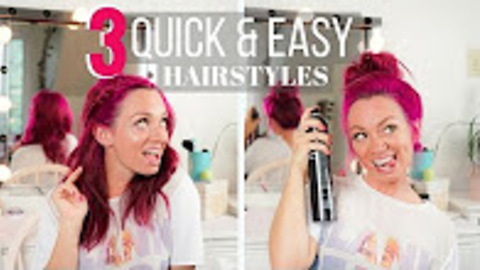 3 Quick and easy hairstyles for travel