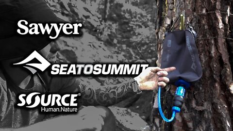 Best water filter system for backpacking, camping | Sea to Summit watercell X | Sawyer Squeeze