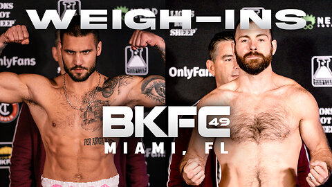 BKFC 49 MIAMI: SLAVESKI vs LINDSEY WEIGH IN