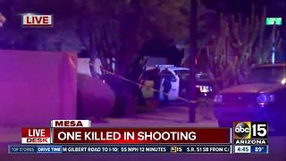 One dead, one in custody after Mesa shooting