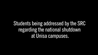 SOUTH AFRICA - Pretoria - Shutdown at Unisa campuses (Video) (JM7)