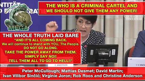 THE WHOLE TRUTH LAID BARE - Tell the WHO TO GO TO HELL! – THE PATH FORWARD IS FOR NO ONE TO TAKE ANOTHER SHOT - NO ONE! - THE WHO IS CRIMINAL CARTEL AND WE SHOULD NOT GIVE THEM ANY POWER