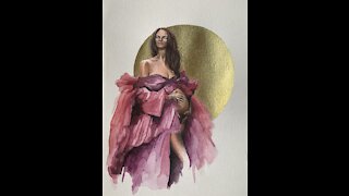 Multimedia Art | Watercolor | Colored Pencil | Pinterest Girl