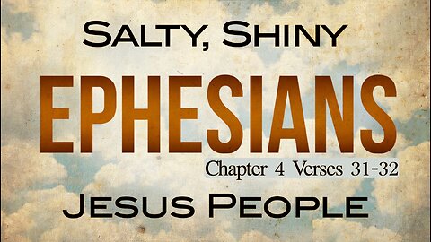 CFC Sunday Sermon - January 7, 2024 - Salty, Shiny Jesus People