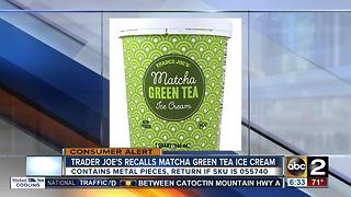 Trader Joe's recalls Matcha Green Tea ice cream